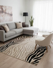 Tapis zèbre en laine