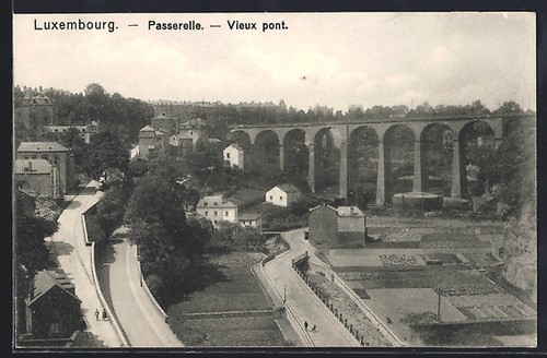 Cpa luxembourg passerelle - luxembourg,,