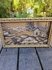 TABLEAU MONTAGNE BOIS SCULPTÉ