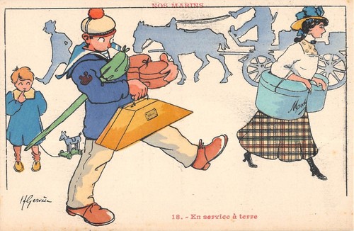 Cpa illustrateur gervese - cpa,