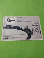 PUBLICITE LIMA MICROMODEL N TRAIN ELECTRIQUE MINIATURE - 1966 - ( A3 )