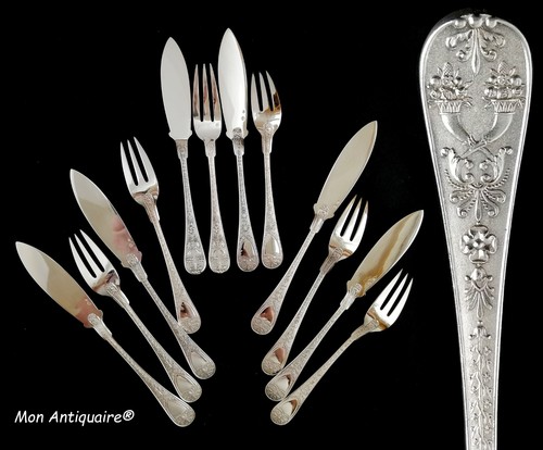 Service poisson argent massif - poisson,