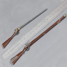 1/6 figurine: Lot de deux carabines en métal, Western, US civil war