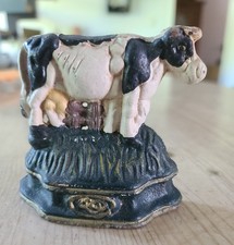 Bloque‑porte ancien en fonte