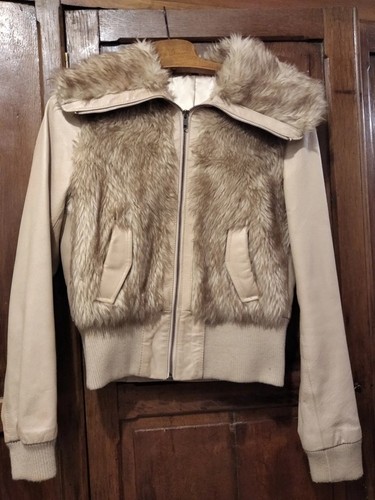 Veste cuir fausse - en, et