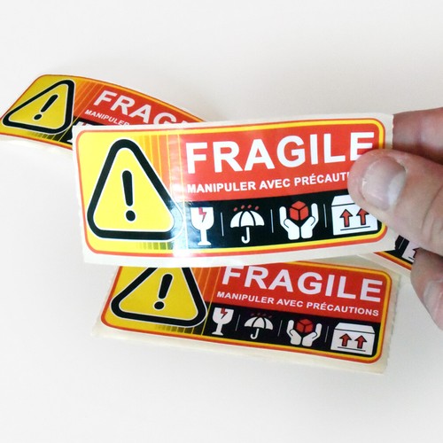 Etiquette fragile 4x10 - etiquette,