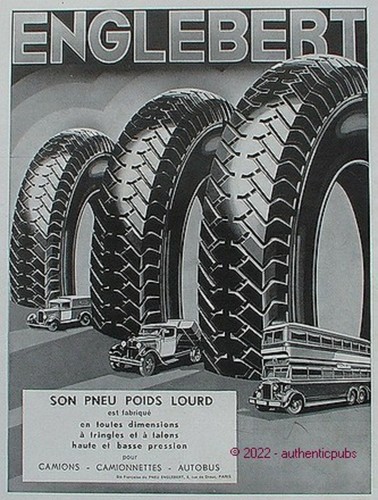 Publicite englebert pneu - publicite,