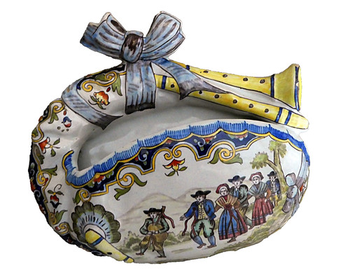 Belle bouquetière ancienne - , en
