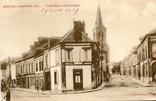 Map MOULINS LA MARCHE Grande Rue et rue Robergel