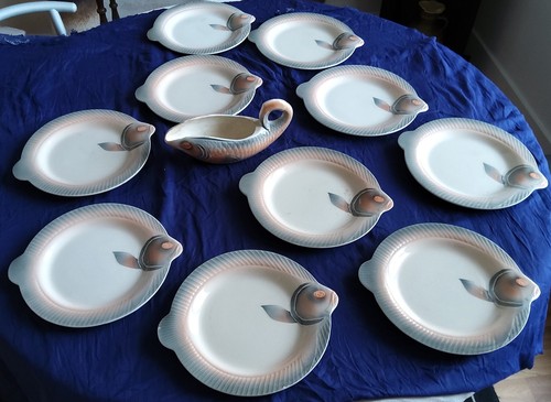 Assiettes poisson une - assiettes, poisson,