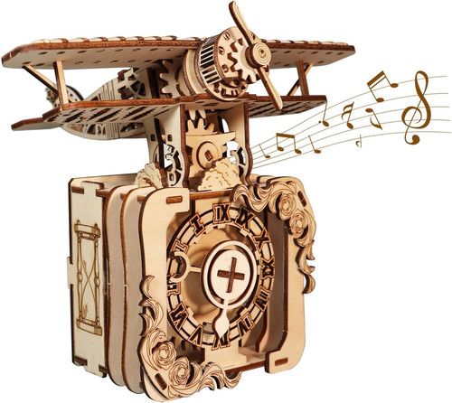 Wooden puzzle airplane - 3d, puzzle,