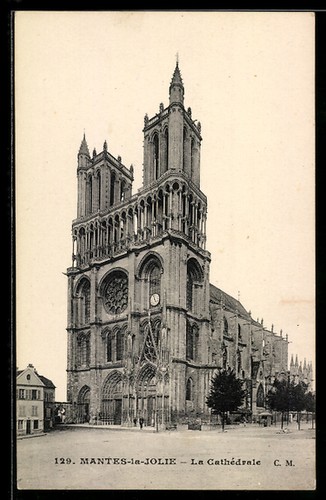 Cpa mantes jolie la - cpa, mantes-la-jolie,