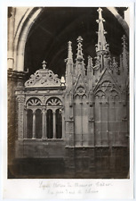 France, Lépine, choir fence vintage albumen print albumen print 14x