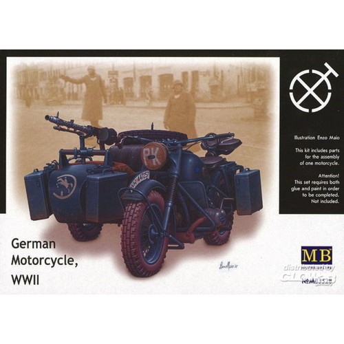 Bmw r75 sidecar wwi - sidecar, 1/35