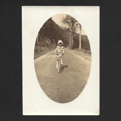Child bike mid road - bike,