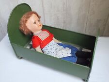 RARE ! Ancien Grand LIT BERCEAU DE POUPEE -- en METAL --Fer Forgé - long 39 cm