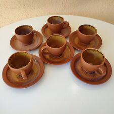 Service à café 6 tasses fond