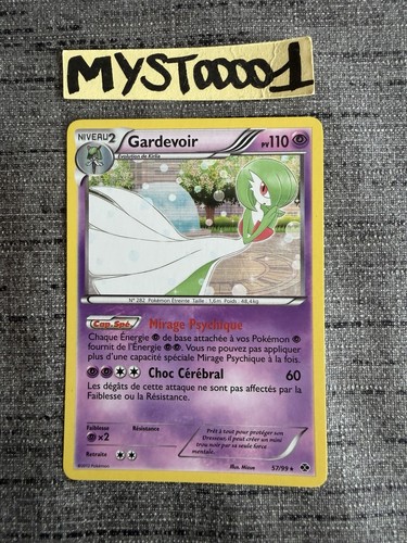 Carte pokémon gardevoir 99 - gardevoir, 57/99