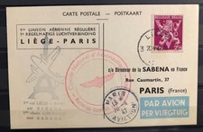 Carte Postale Aérien Liège