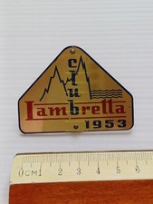 Innocenti Lambretta Club year 1953 original plate
