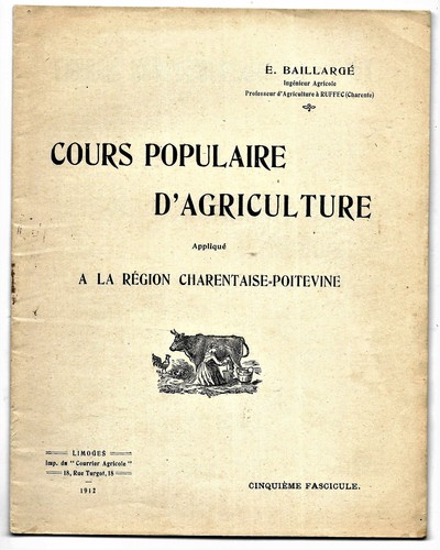 Cours agriculture populaire - cours, d'agriculture