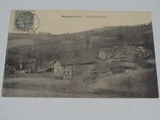 Carte postale ancienne,métier, usine, scierie de bois Montaud en Isère