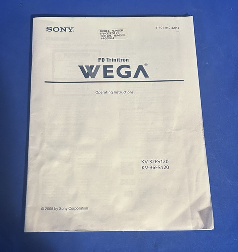 Sony trinitron wega kv - wega,