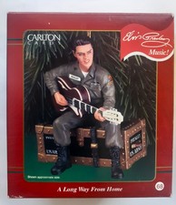 FIGURINE DE NOEL MUSICALE ELVIS PRESLEY - CHANTE I'LL BE HOME FOR CHRISTMAS -EPE