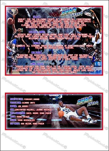 Gottlieb shaq attack 1995 - gottlieb,