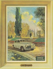 Catalogue brochure Peugeot 203 gamme 1952 + fourgon D3A FR - "150.000 fois"