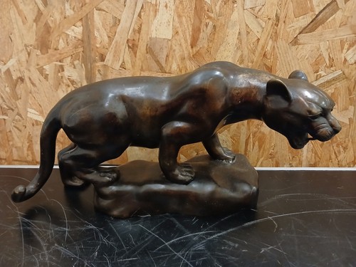 Panthere bronze objet - bronze,