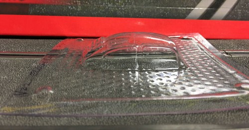 Vacuum formed window - vacuum, insert