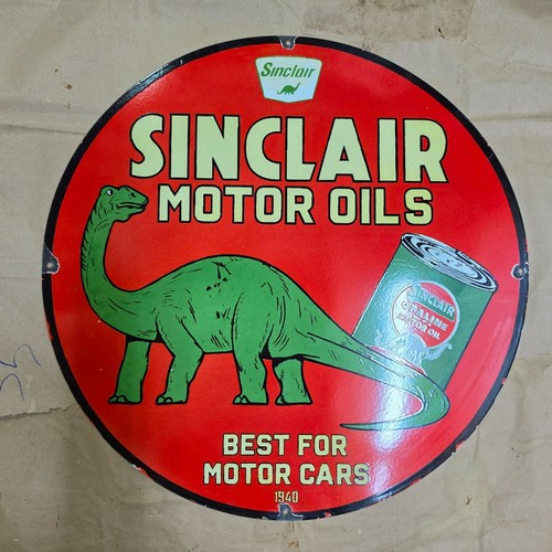 Sinclair motor oils porcelaine - sinclair,