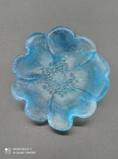 Fleur en pâte de verre signée DAUM France .