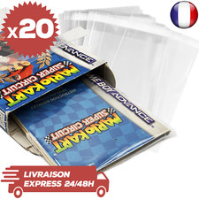 20 Protections Sachet Pochette Refermable Notice Jeux Game Boy Advance Neufs