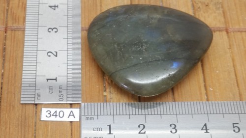 Labradorite pebble flat stone - flat,