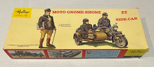 Vintage Heller Moto Gnome-Rhone ET Sidecar 1/35 scale Motorcycle Model Kit 100%
