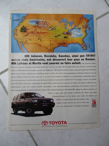 Publicité toyota runner - toyota,