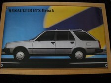 AFFICHE POSTER RENAULT 18 GTX
