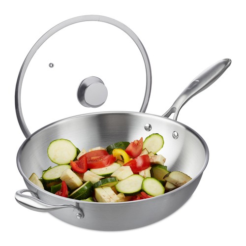 Wok poêle asiatique ustensile - poêle,