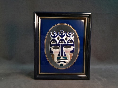 1991 masque en porcelaine - c-,