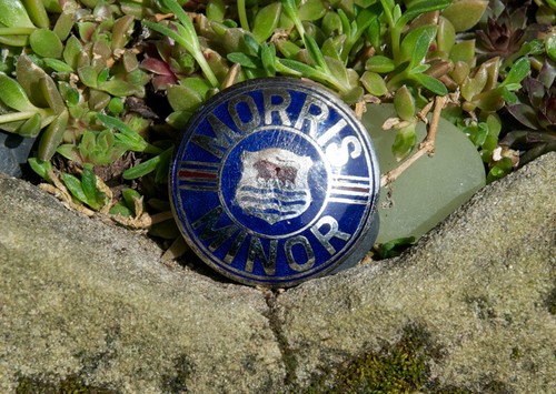 Vintage enamel automobile - vintage,