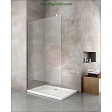 Paroi pour douche de 8 millimètres type Walk - in H. 200 avec barre de soutienne