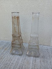 Pair of Large Large Legras The Eiffel Tower 1900 Art Nouveau Topic Bottles