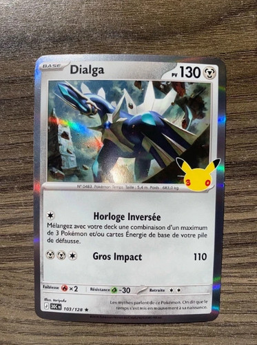 Carte pokémon dialga 103 - carte, 103/128