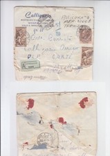 whole postcard calligaris monfalcone INSURED THREEILA 1955