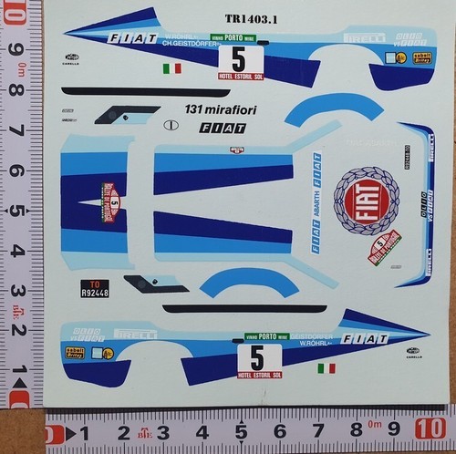 Decals fiat 131 - decals, abarth