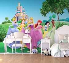 Princesse Filles Chambre Papier Peint Mural 360x270 CM Décoration Château Vue