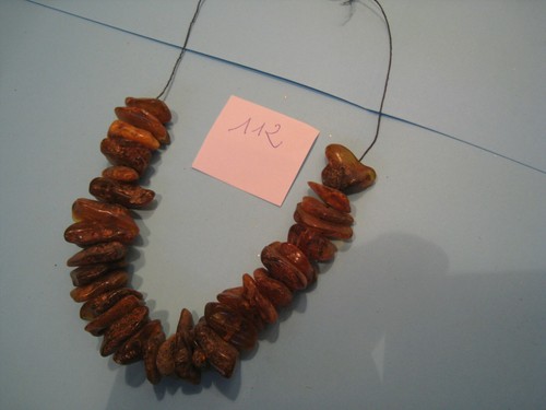 Collier ambre brut - collier,