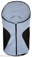 Chancelière Noir et Bleu pour Babycoque Creatis, Streety, Pebble, Cabrio Fix